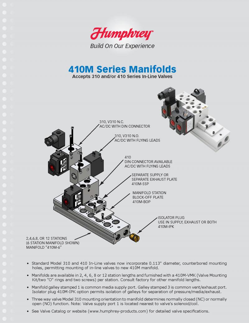 Humphrey 410M Series Manifolds 