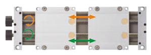 SLWT-1080 - ציר ליניארי הכולל 2 עגלות עם הפעלה נפרדת לכל עגלה מבית igus drylin 