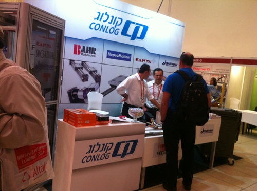 ביתן קונלוג בתערוכת Military & Aviation 2014